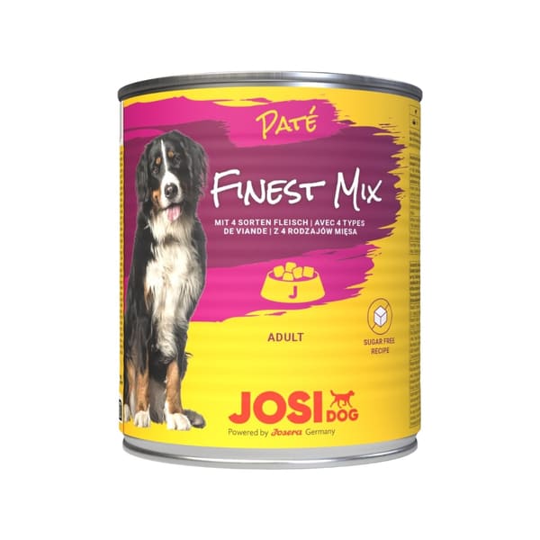 Josera JosiDog Pate Finest Mix konservi suņiem ar 4 gaļas veidiem 800 g