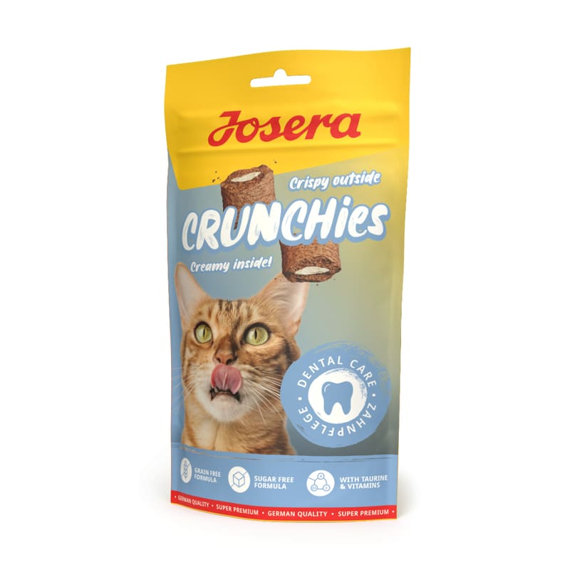 Josera Crunchies Dental kaķu gardumi spilventiņi ar pildījumu 60 g