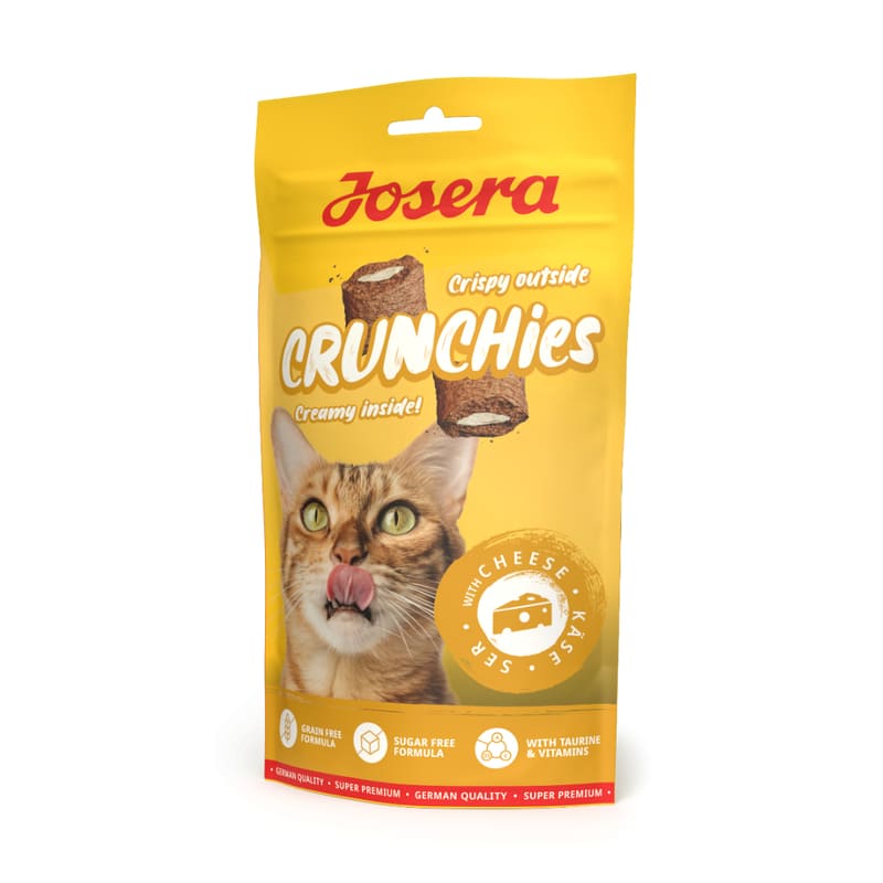 Josera Crunchies Cheese kaķu gardumi spilventiņi ar sieru 60 g