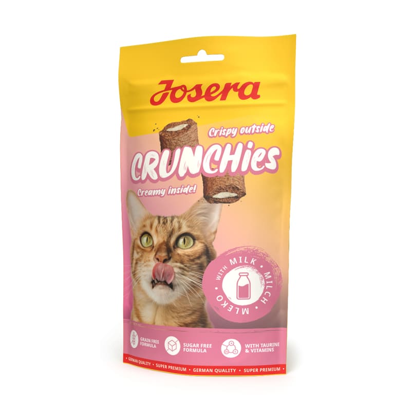 Josera Crunchies Milk kaķu gardumi spilventiņi ar pienu 60 g