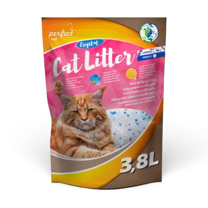Perfect Cat kaķu smiltis silikagēla ar lavandas aromātu 3.8 L