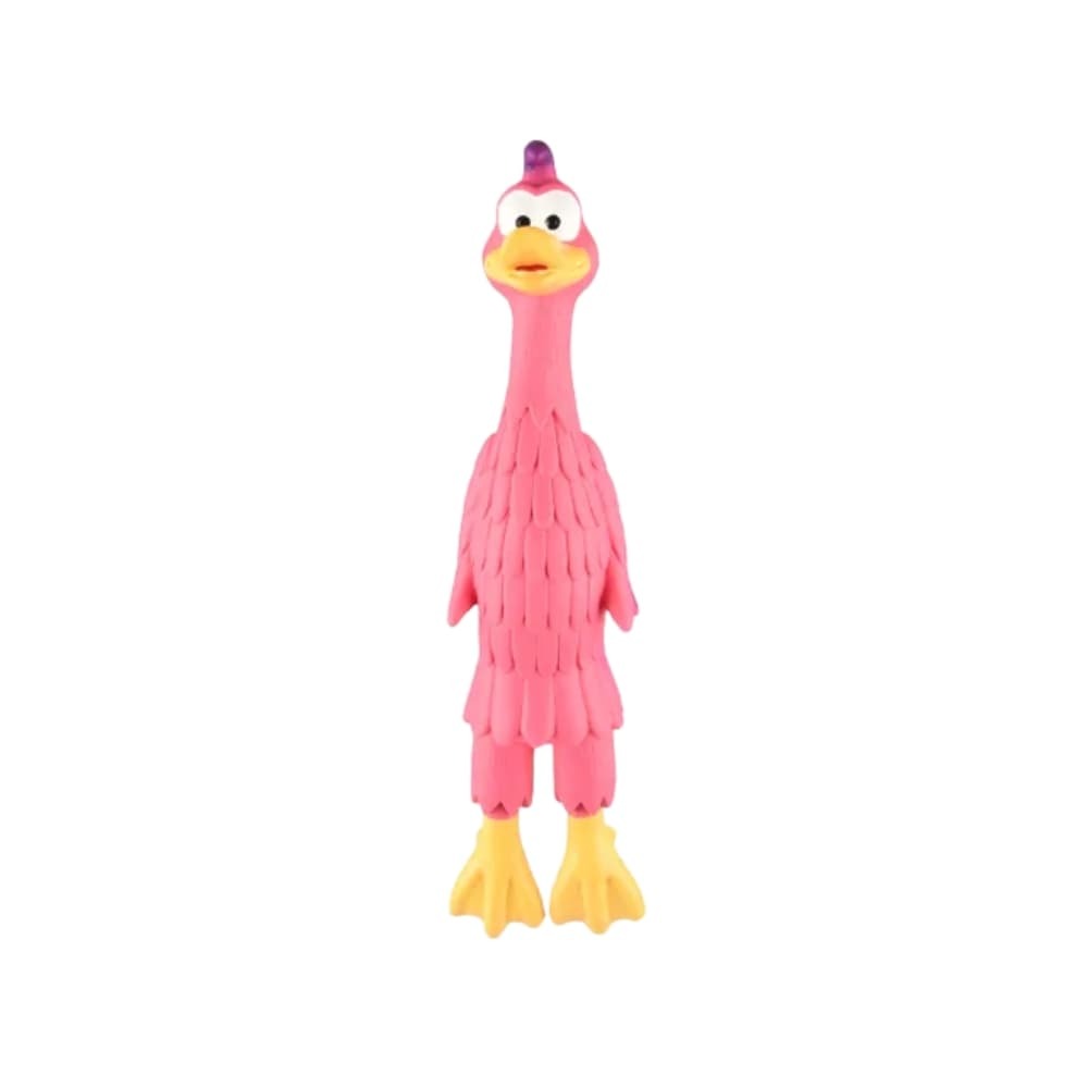 Flamingo lateksa rotaļļieta suņiem Pīle ar skaņu 38cm