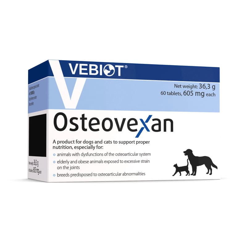 Vebiot Osteovexan tabletes locītavām suņiem un kaķiem N60