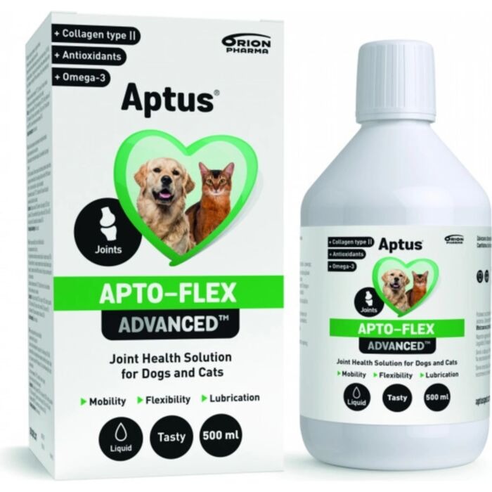 Aptus Apto-Flex Advanced sīrups locītavām suņiem un kaķiem 500 ml
