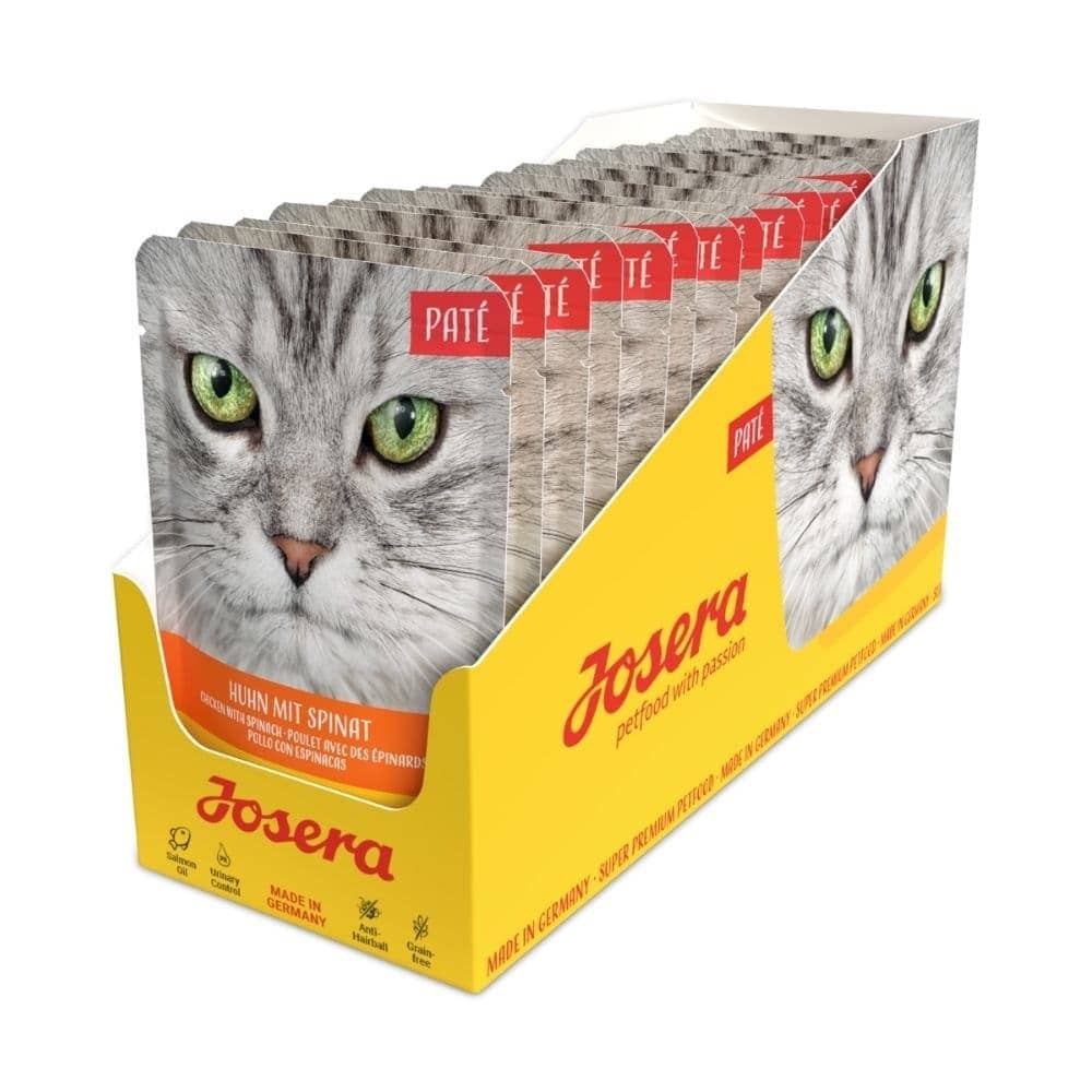 Josera Cat Pate Chicken & Spinach kaķu pastēte ar vistu un spinātiem 85 g