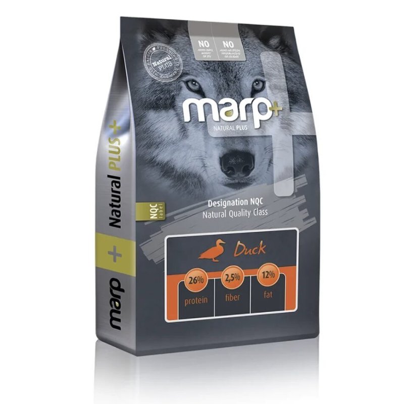 MARP DOG NATURAL PLUS DUCK sausā barība suņiem Pīle 12kg
