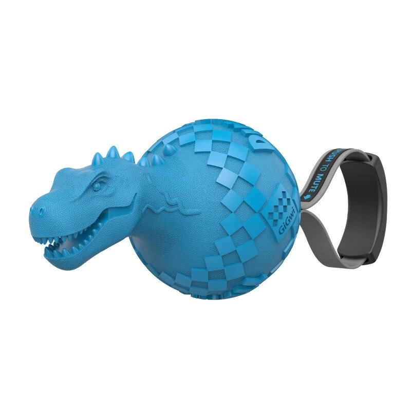 GIGWI DINOBALL T-REX rotaļlieta suņiem Bumba ar rokturi 25cm