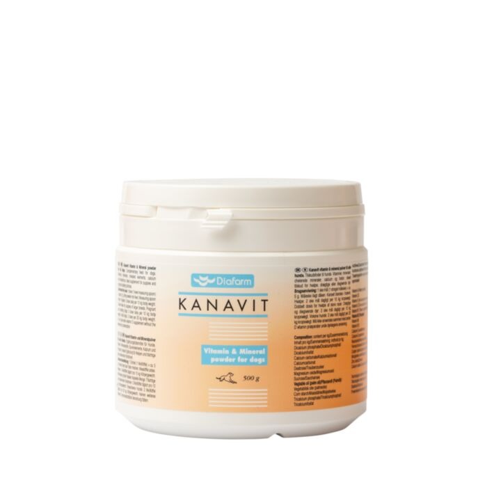 DIAFARM KANAVIT VITAMIN MINERAL POWDER piedeva suņiem 500g