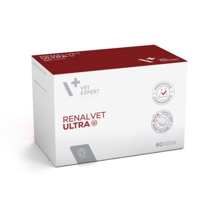 VetExpert RenalVet Ultra kapsulas nierēm kaķiem N60