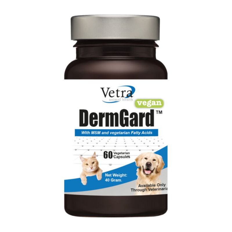 Vetra Dermgard Omega vitamīnu kapsulas ādai un apmatojumam suņiem un kaķiem N60