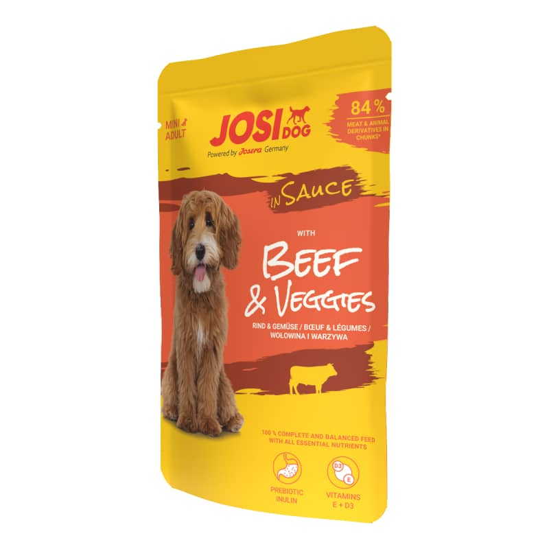 Josera JosiDog Mini Beef & Veggies konservi suņiem mazajām šķirnēm ar liellopu un dārzeņiem 100 g