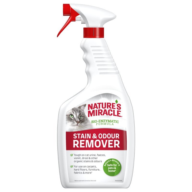 Nature’s Miracle Stain & Odour Remover kaķu smaku un traipu noņēmējs 709 ml