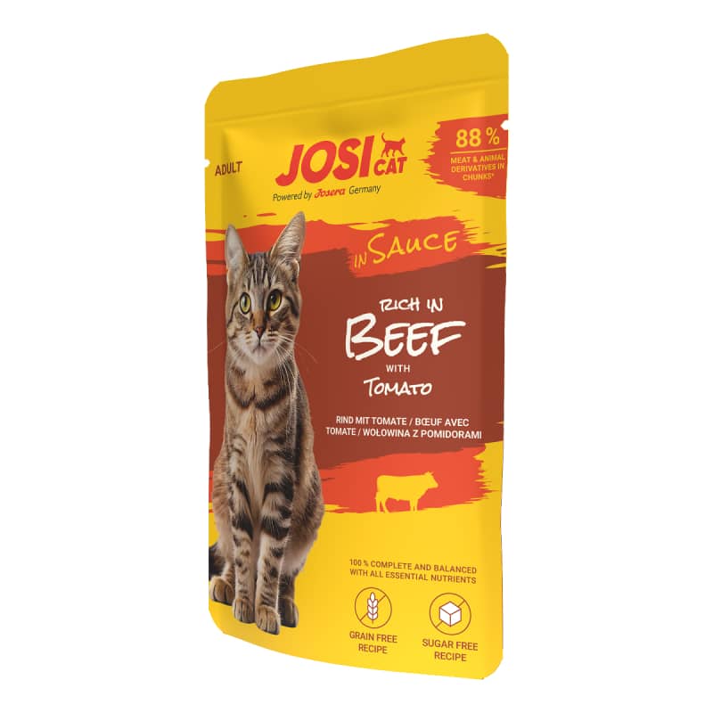 Josera JosiCat Beef Sauce kaķu konservi ar liellopu mērcē 85 g