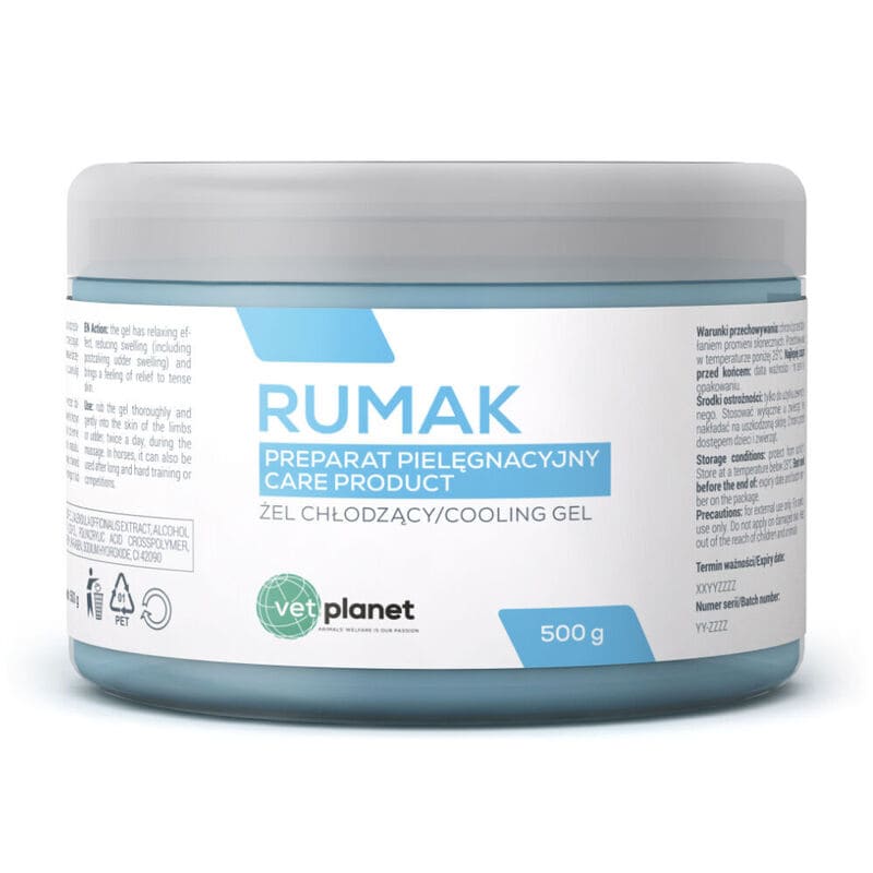 RUMAK zirgu gēls atvēsinoši atslābinošs ar mentolu 500g