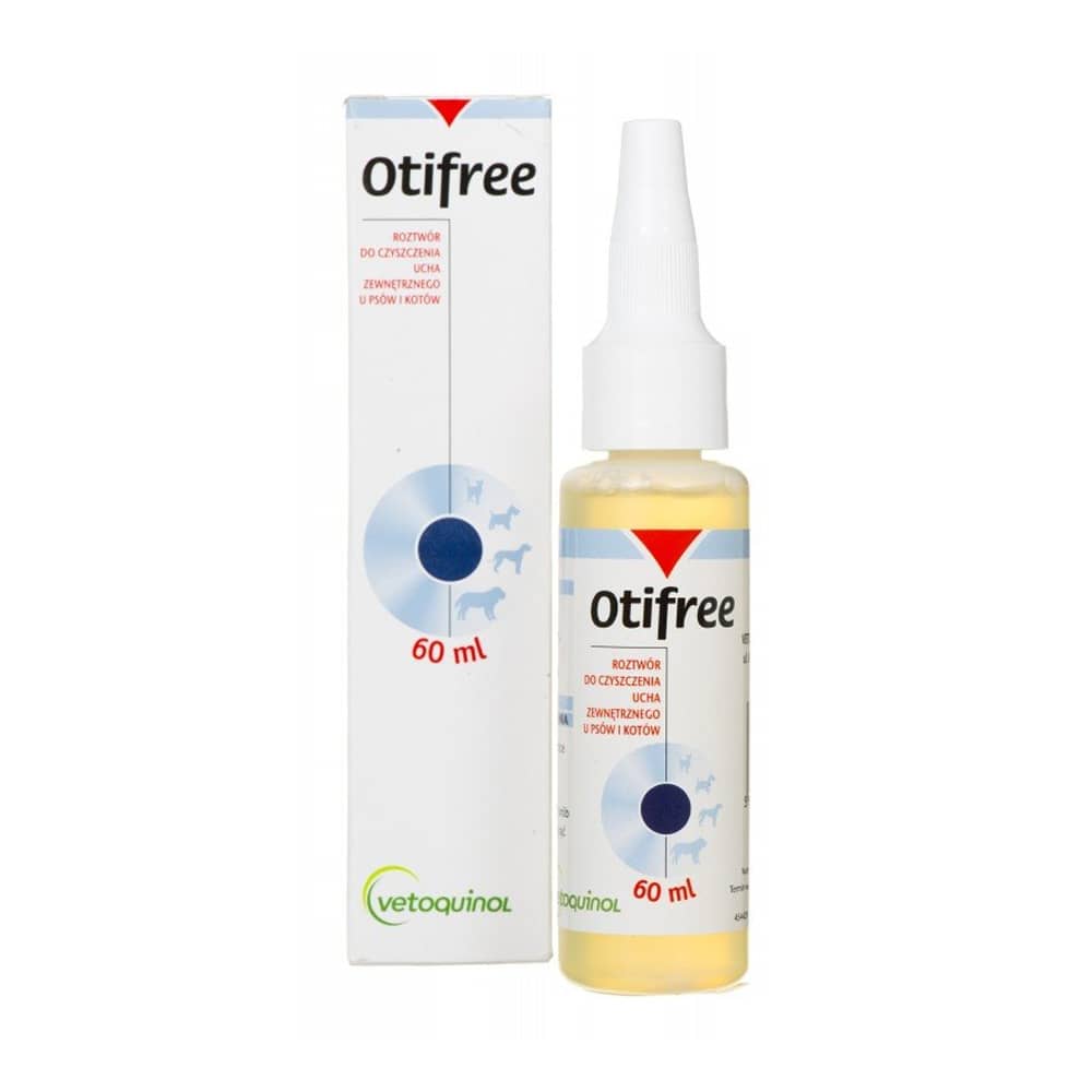 Otifree ausu tīrīšanas līdzeklis suņiem un kaķiem 60 ml