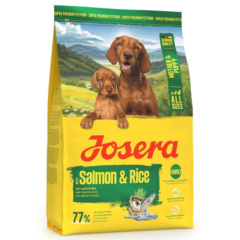 Josera Mother & Puppy suņu barība kucēniem un barojošām kucēm ar lasi 3 kg