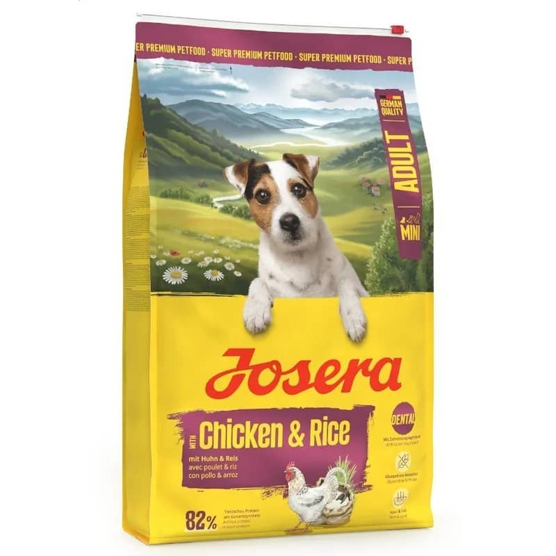 Josera Mini Adult Chicken & Rice sausā suņu barība mazajām šķirnēm ar vistu 10 kg