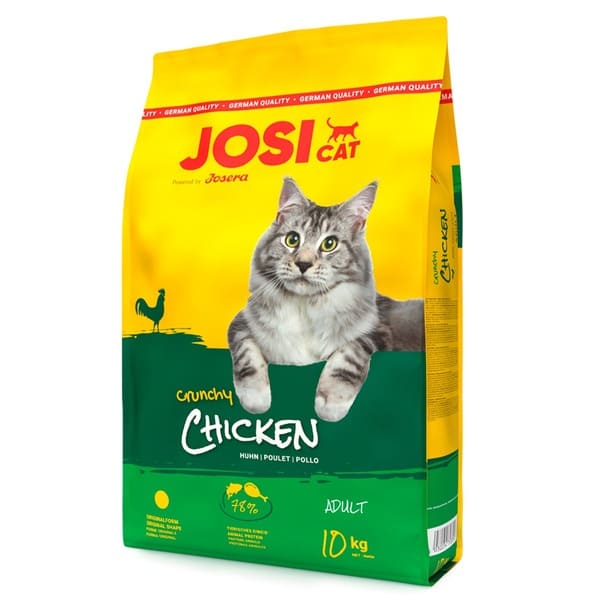JosiCat Crunchy Chicken sausā kaķu barība kaķiem ar vistu 10 kg