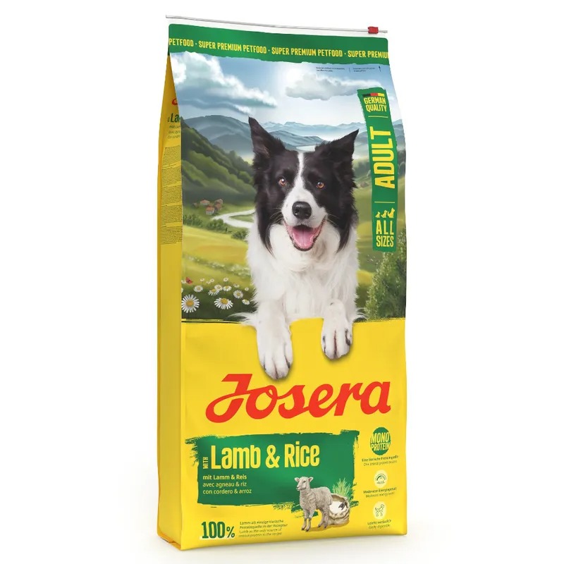 Josera Lamb & Rice sausā suņu barība jutīgai gremošanai ar jēru un rīsiem 12.5 kg