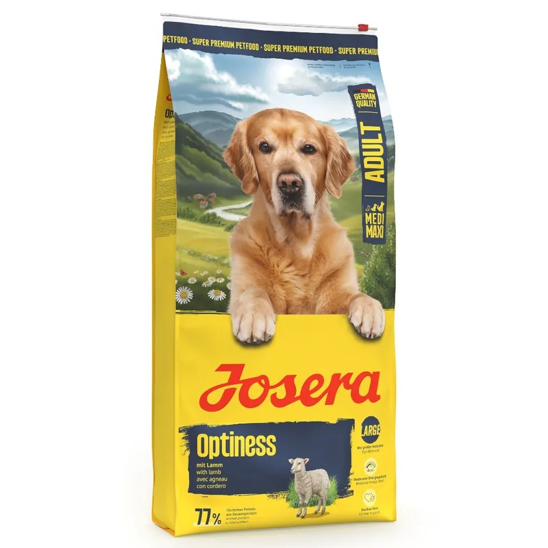 Josera Optiness sausā suņu barība jutīgai gremošanai ar jēru un kartupeļiem 12.5 kg