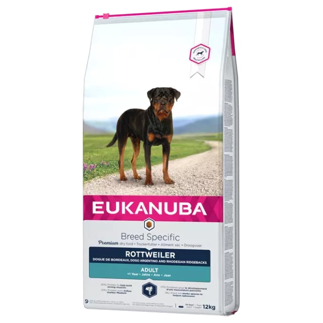 EUKANUBA DOG ROTTWEILER sausā barība suņiem 12kg