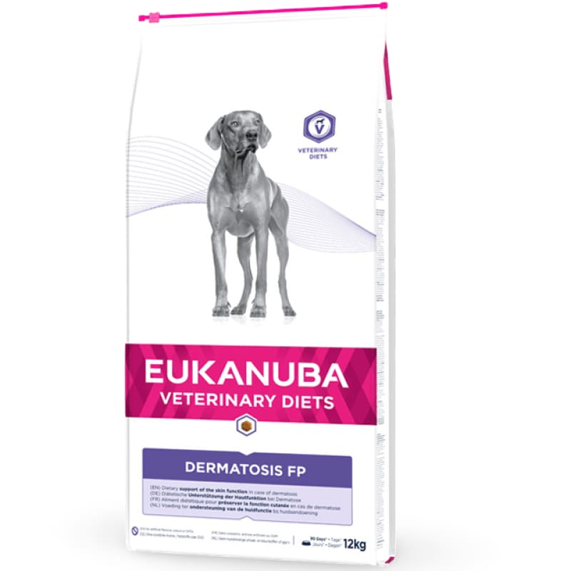 Eukanuba Veterinary Diets Dermatosis veterinārā suņu barība ādai 12 kg