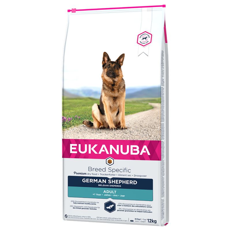 EUKANUBA DOG GERMAN SHEPHERD sausā barība suņiem 12kg
