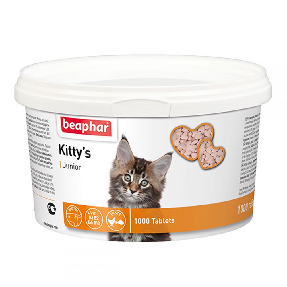 BEAPHAR KITTY`S JUNIOR vitamīnu gardums kaķēniem N1000