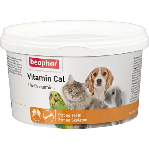 BEAPHAR VITAMIN CAL vitamīni suņiem, kaķiem, grauzējiem, putniem 250g