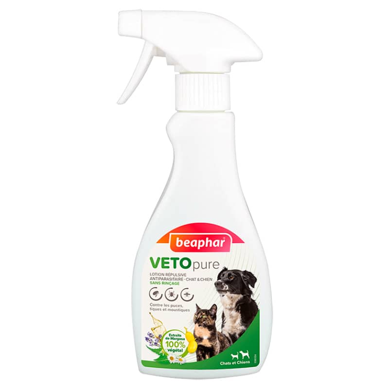Beaphar Veto Pure sprejs pret blusām un ērcēm suņiem un kaķiem 250 ml