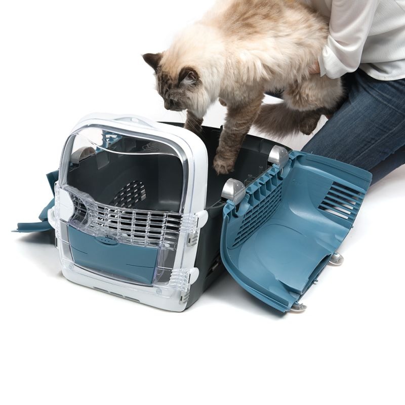 Hagen Catit Cabrio Blue transportēšanas konteiners līdz 11.3kg 35x33x51cm
