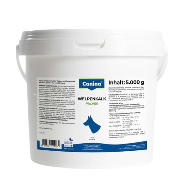 Canina Welpenkalk pulveris kauliem kucēniem 5 kg