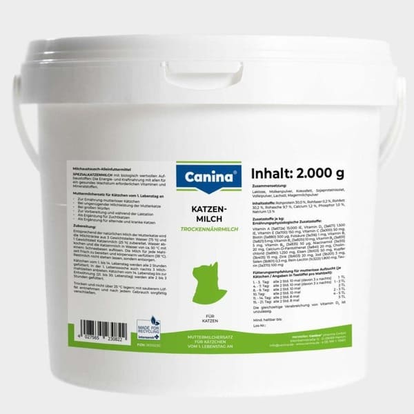 Canina Katzenmilch piena aizvietotājs jaundzimušiem kaķēniem 2 kg
