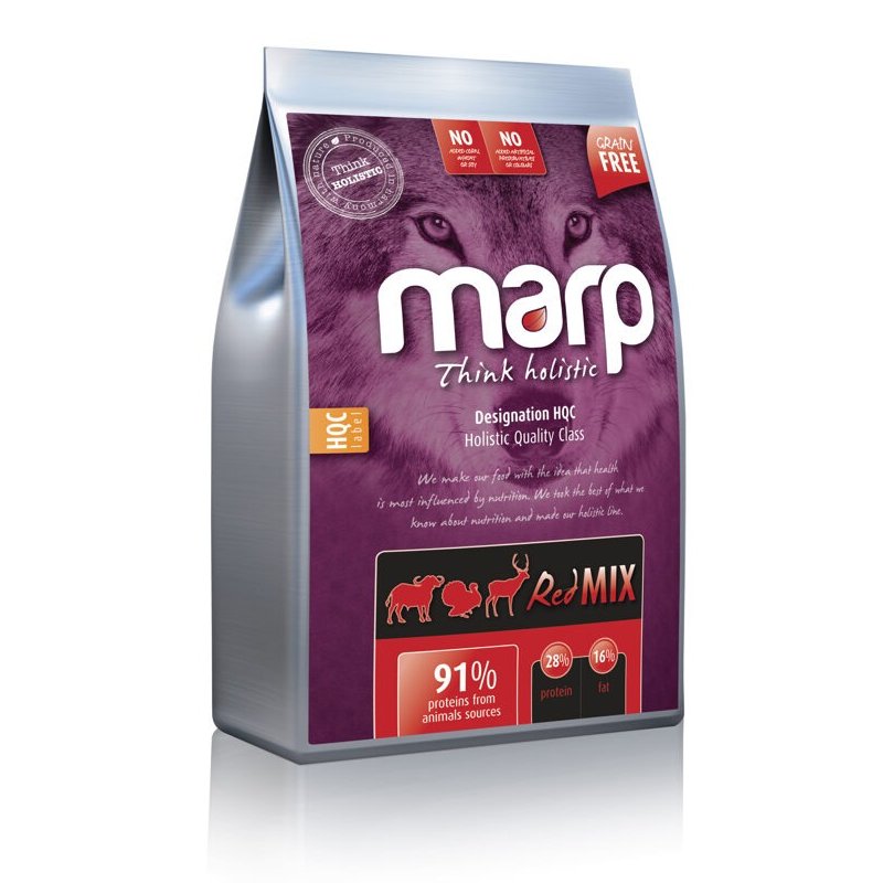 MARP DOG THINK HOLISTIC RED MIX bezgraudu sausā barība suņiem 12kg