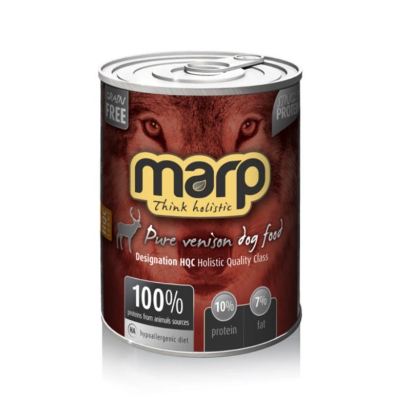 MARP DOG HOLISTIC PURE VENISON konservi suņiem Briedis 400g