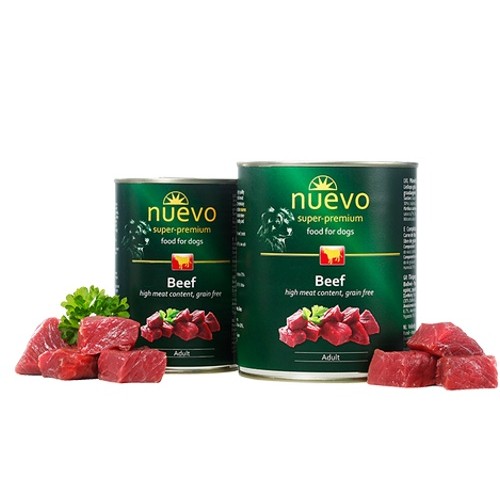 NUEVO DOG BEEF konservi suņiem Liellops 400g