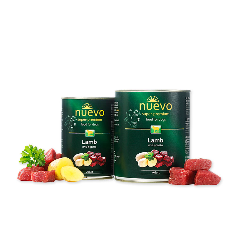 NUEVO DOG LAMB konservi suņiem Jērs 400g