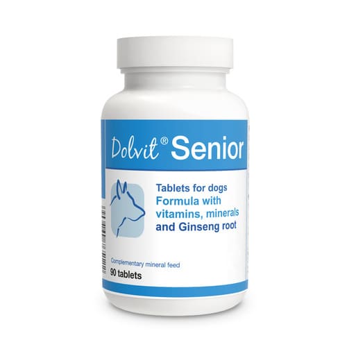 DOLVIT DOG SENIOR 7+ papildbarība suņiem Vitamīni, minerāli N90