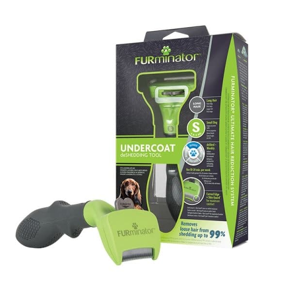 FURminator suņiem Long Hair S pavilnas ķemme garspalvainiem suņiem līdz 9 kg