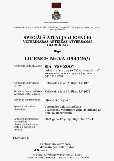 VSV Zoo Licence