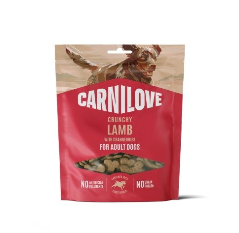 Carnilove Crunchy Snack Lamb gardumi suņiem ar jēra gaļu un dzērvenēm 200 g