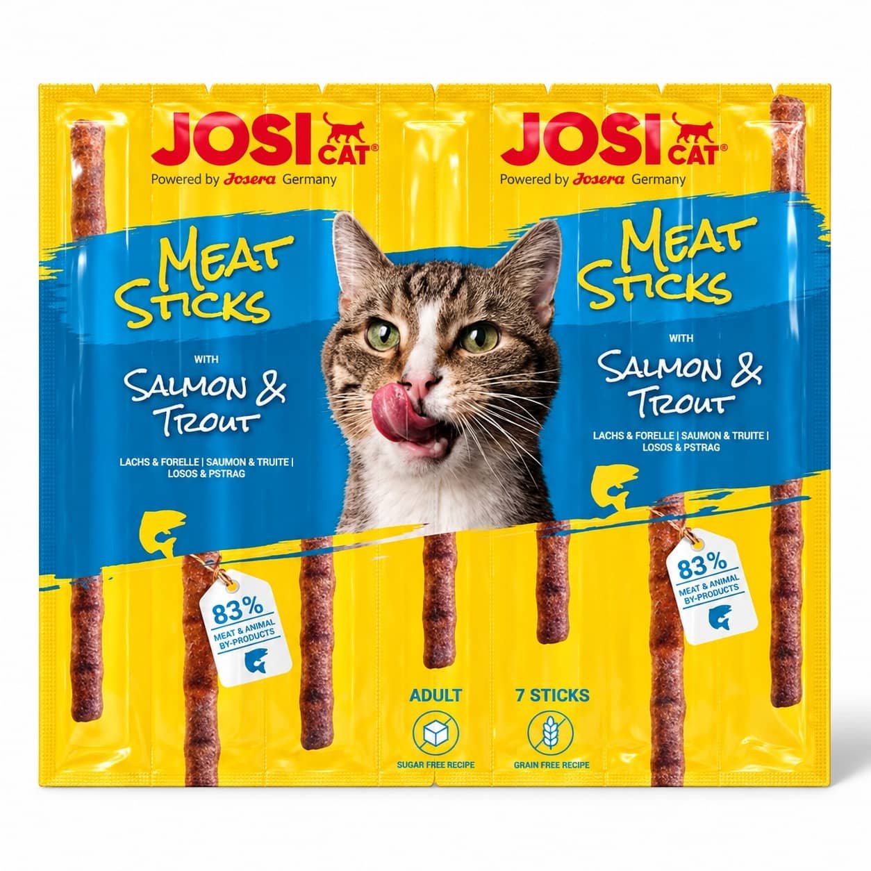 Josera JosiCat Meat Sticks Salmon & Trout gaļas desiņas kaķiem ar lasi un foreli 5 g N7