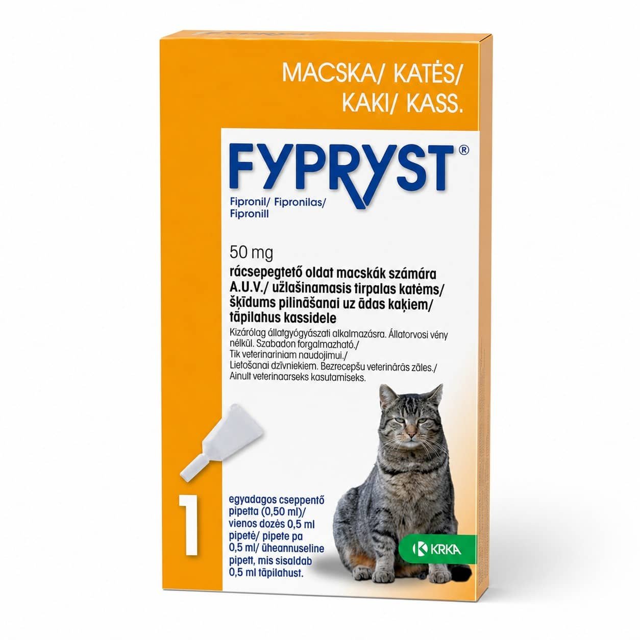 Fypryst pretblusu un pretērču pilieni kaķiem 50 mg N1