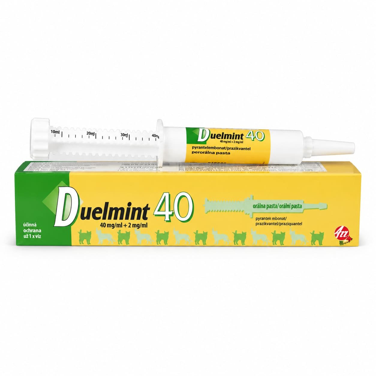 Duelmint 40 attārpošanas pasta suņiem un kaķiem 15 ml