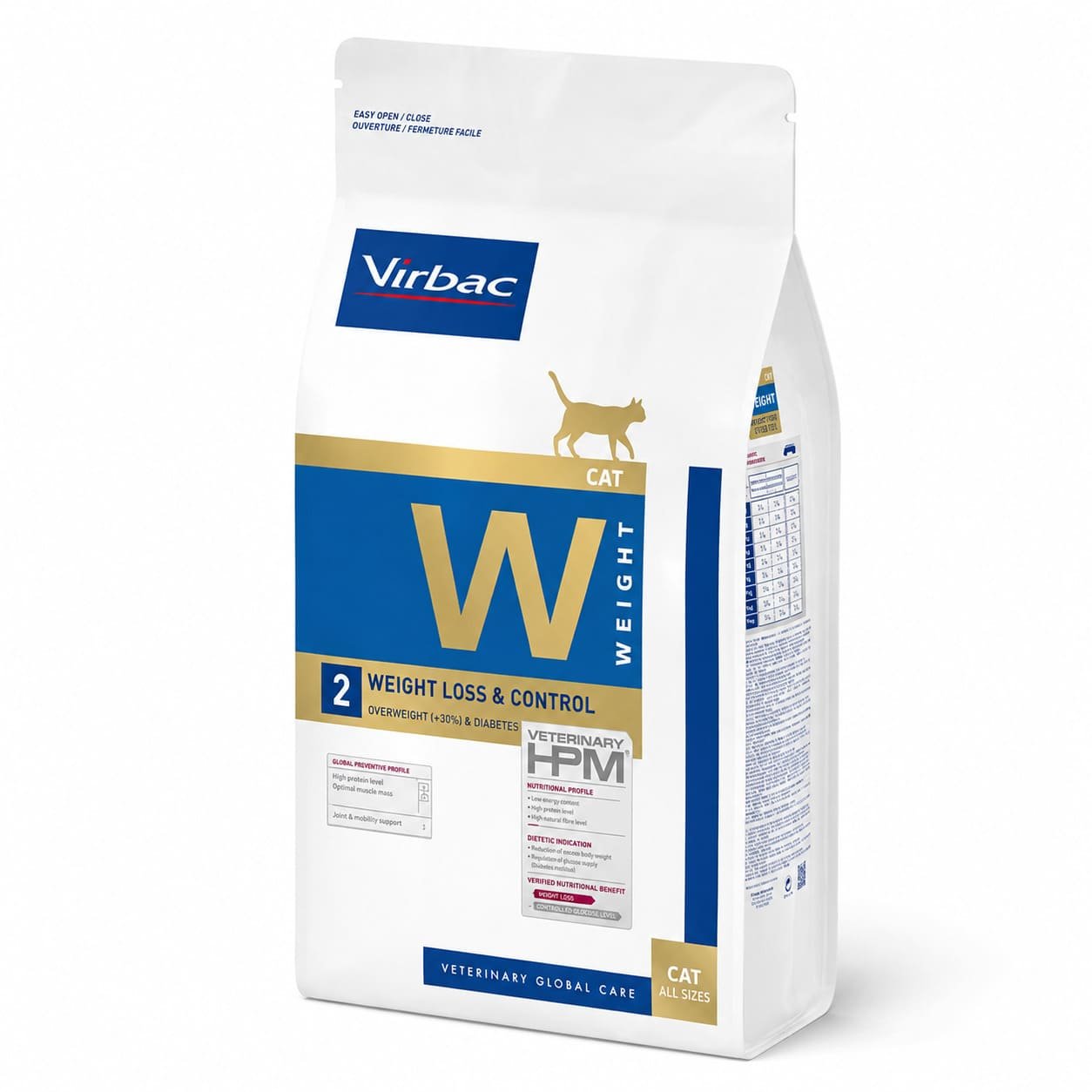 Virbac Weight Loss & Control 2 veterinārā kaķu barība svara kontrolei 1.5 kg