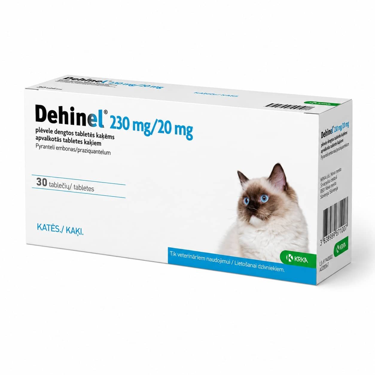 Dehinel Cat attārpošanas tabletes kaķiem 230/20 mg N1
