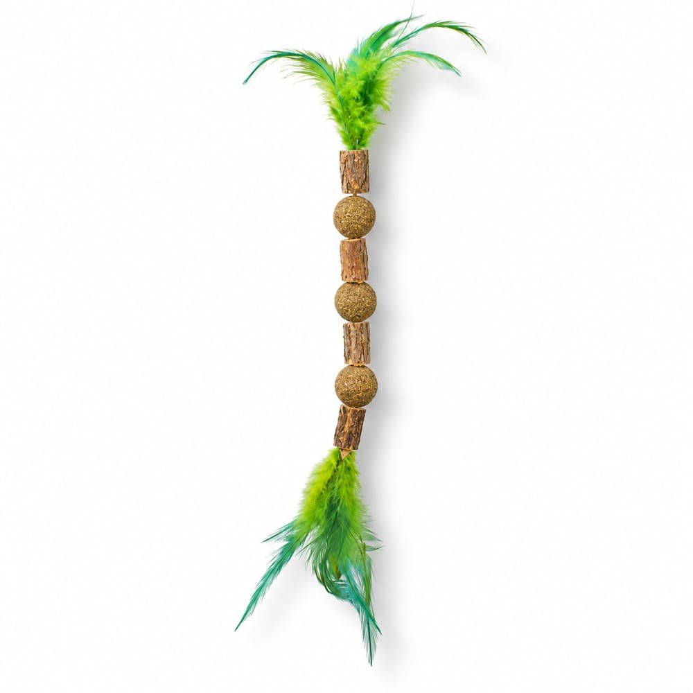 Trixie Matatabi Chain rotaļlieta kaķiem ar matatabi, kaķumētras bumbiņām un spalvām 38 cm