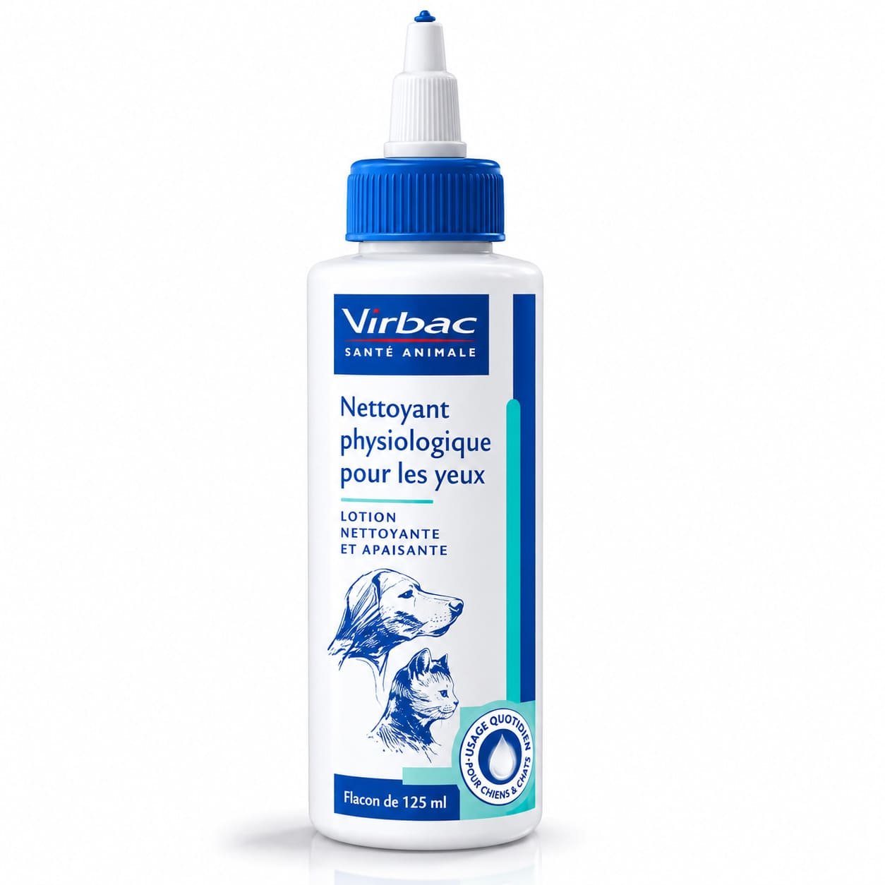 Virbac Physio Eye acu tīrīšanas losjons suņiem un kaķiem 125 ml