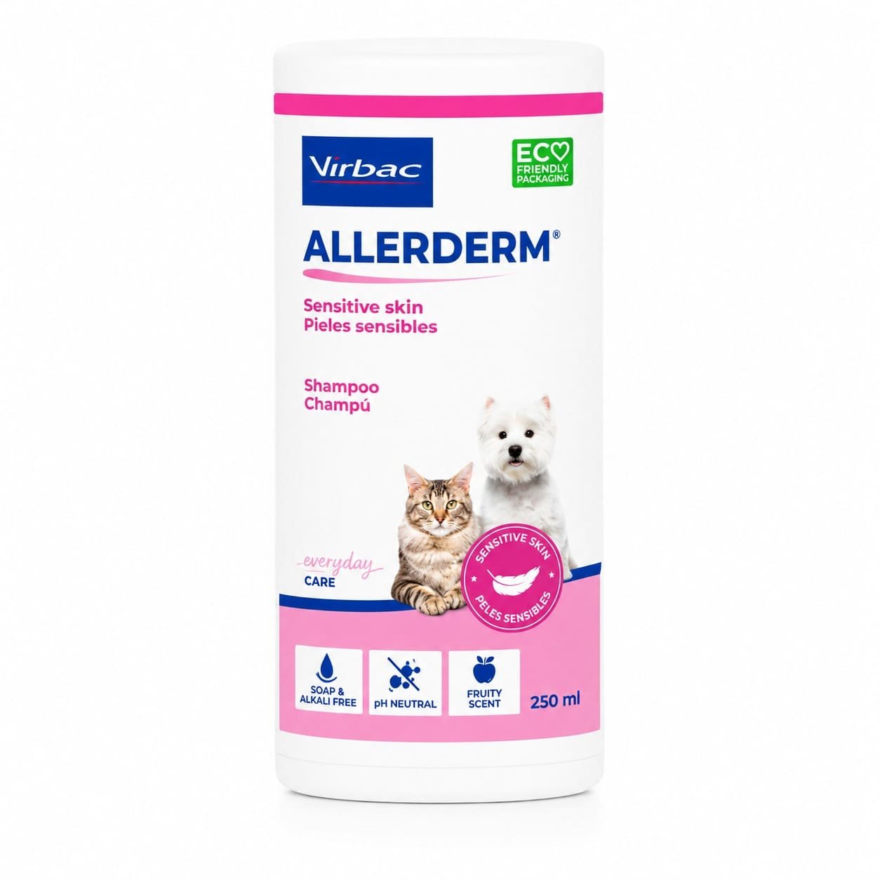 Virbac Allerderm Sensitive šampūns jutīgai ādai suņiem un kaķiem 250 ml