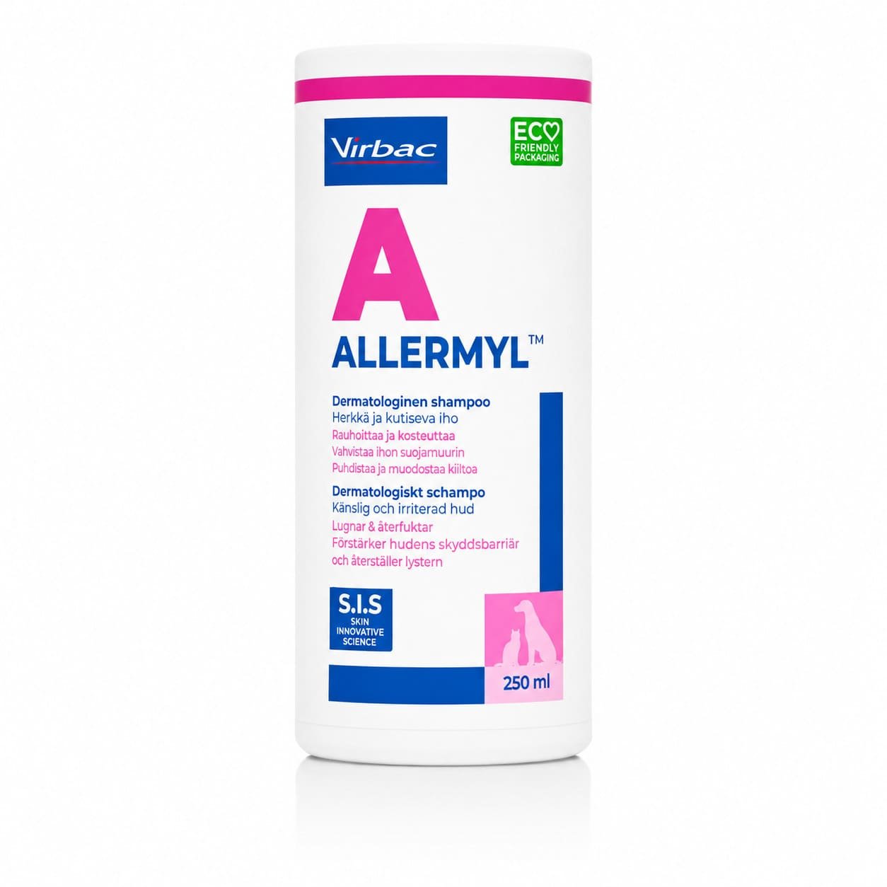 Virbac Allermyl Gluco šampūns jutīgai ādai suņiem un kaķiem 250 ml